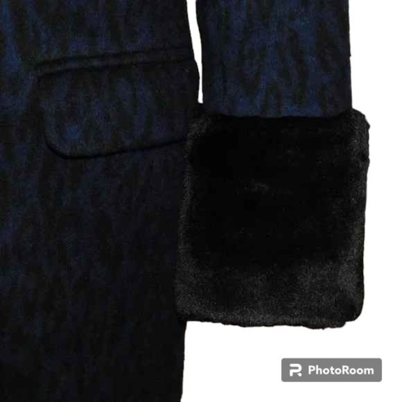 Helene Berman London Navy 'Future College' Notch Collar Lined Buttoned Coat - Picture 6 of 16